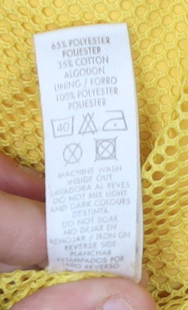 St Bernard Unisex Yellow Hooded Parka Jacket 2XS
