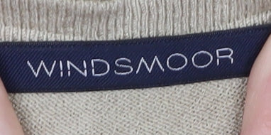 Windsmoor Women's Beige Cardigan L, Lightweight Button