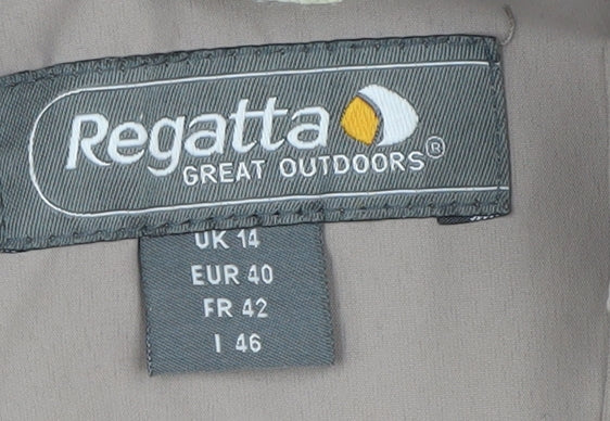 Regatta Beige Women's Jacket Size 14 Casual Zip