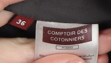 Comptoir des Cotonniers Men Grey Wool Coat, Size 36