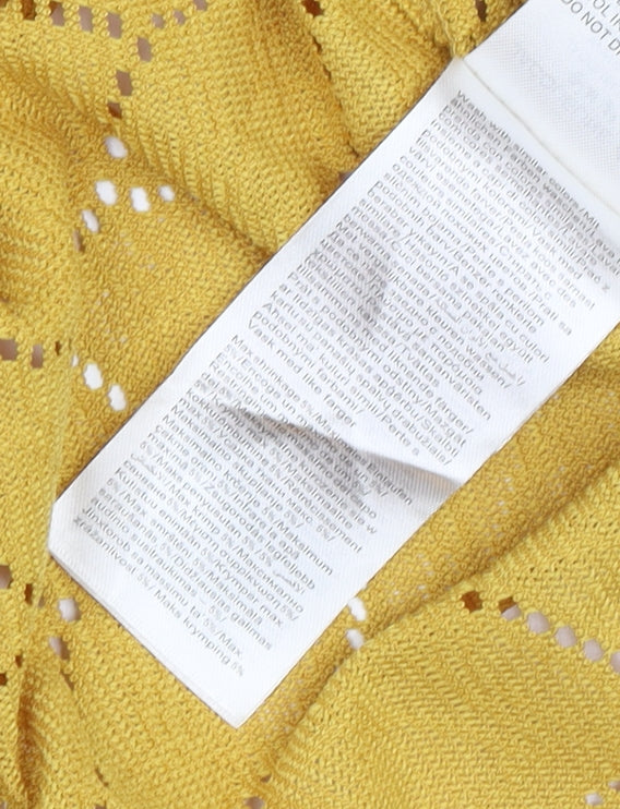 Jacqueline de Yong Women's Yellow Cardigan XS