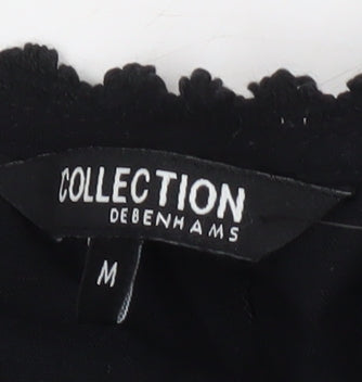 Debenhams Women's Black Knee Length Shift Dress M