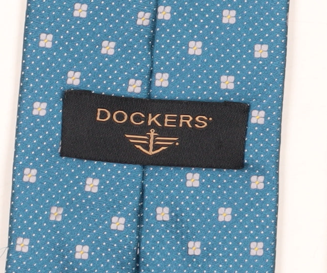 Dockers Men's Blue Floral Pattern Tie