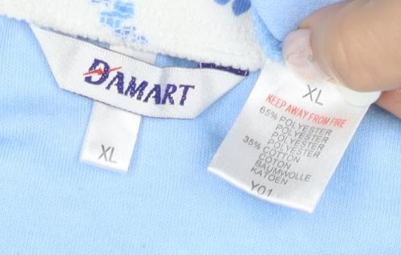 DAIMART Women's Blue XL Basic Embroidered T-Shirt