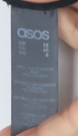 ASOS Black Wrap Dress - Size 12 - Women's Party Wear