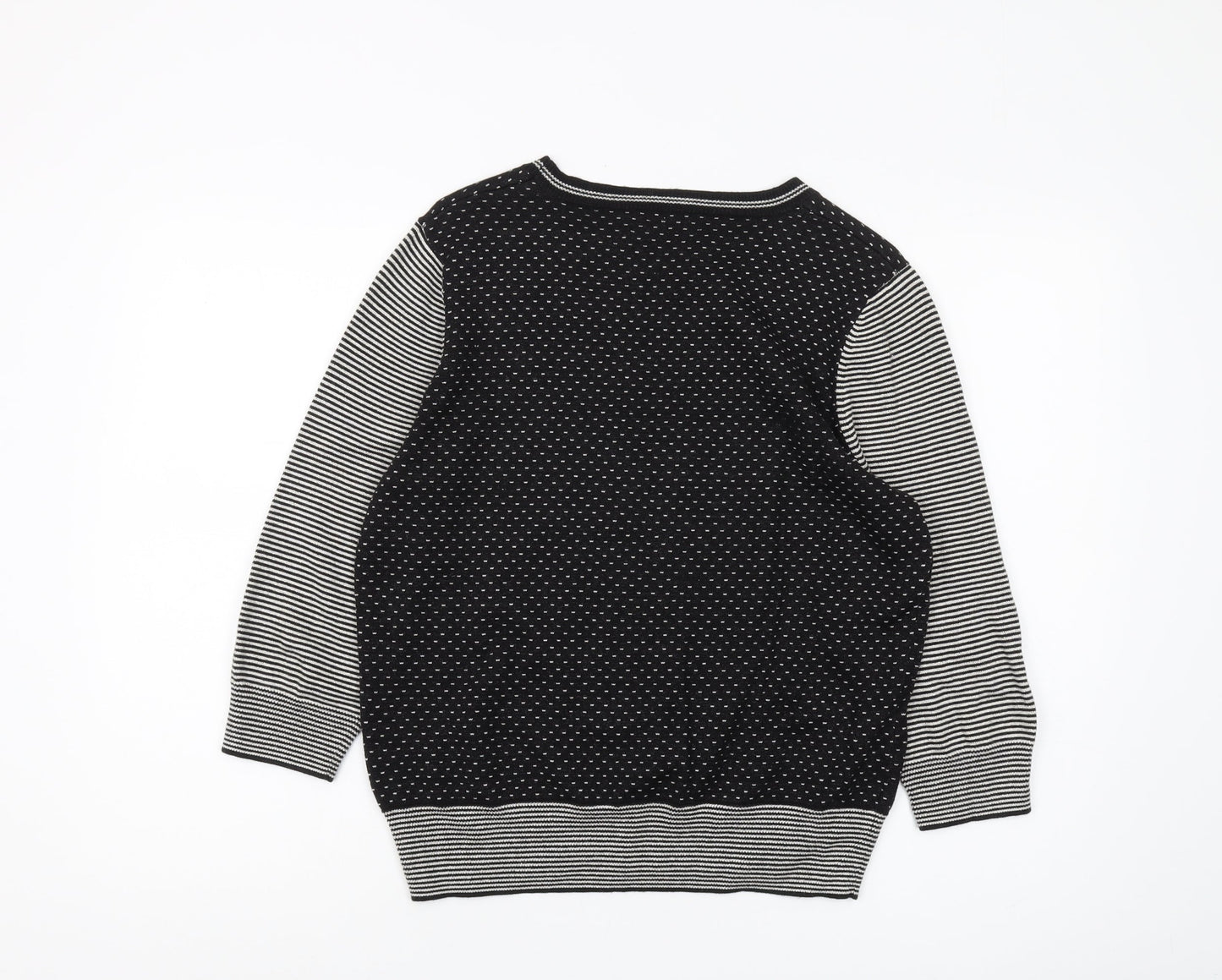 Viyella Women's Black Polka Dot Pullover Jumper L