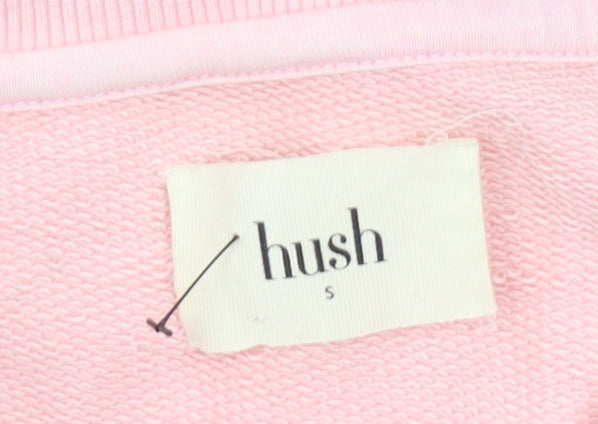 Hush Women's Pink Pullover Sweatshirt S Casual Graphic