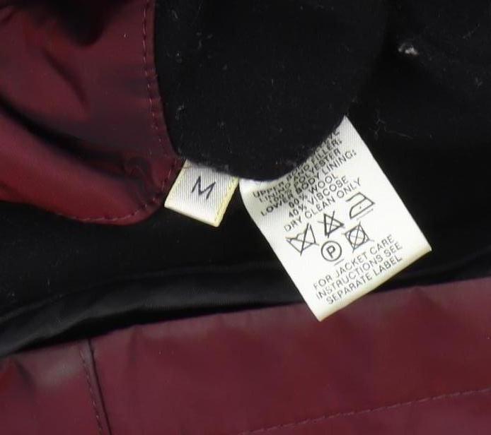 Viyella Women's Red Long Overcoat, M, Classic Style