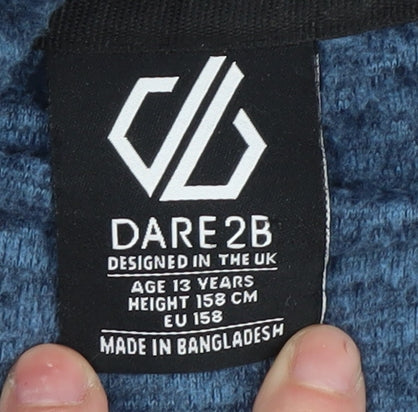 Dare2b Boys Blue Full Zip Hoodie, 13 Years, Polyester