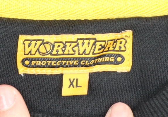 Workwear Men's Black XL Quilted Pullover Sweatshirt