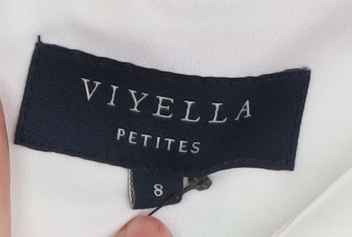 Viyella Petites Floral Sheath Dress Size 8, Multicoloured