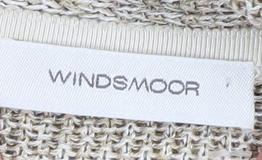 Windsmoor Women's Beige Cardigan, Size S, V-Neck Knit
