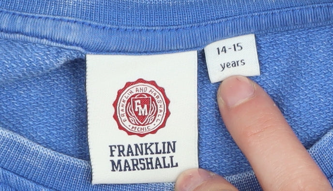 Franklin & Marshall Teens Blue Pullover Sweatshirt