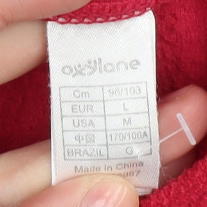 Aoxijiaone Unisex Red Pullover Sweatshirt, Size 12