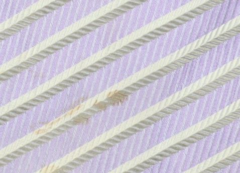 Emporio Armani Men's Purple Silk Striped Tie 100% Silk