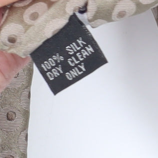 Ben Sherman Men's Beige Polka Dot Silk Tie