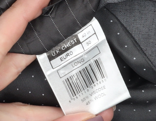 Jasper Conran Men's Grey Suit Jacket UK Size 40L