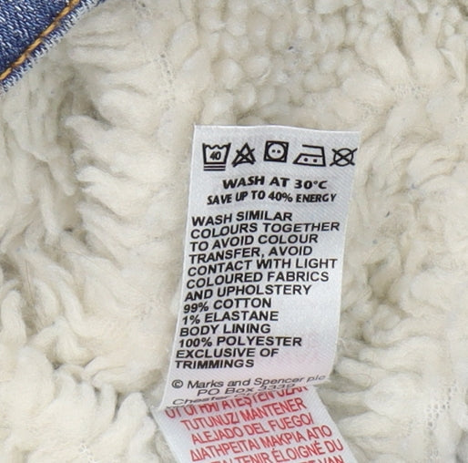 Marks & Spencer Girls Blue Denim Jacket 11-12 Years