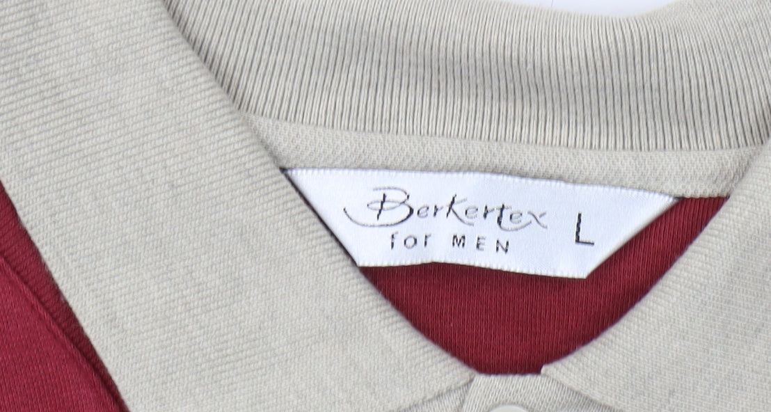 Berkertex Men's Red Pullover Sweatshirt L