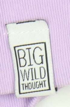 Big Wild Thought Unisex Purple XL Pullover Sweatshirt