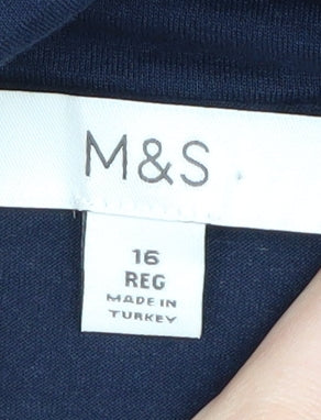 Marks & Spencer Women's Blue Sheath Midi Dress