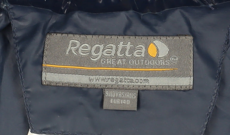 Regatta Boys Blue Waterproof Rain Jacket Size 12