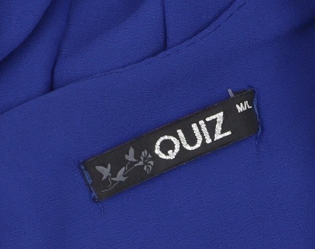 Quiz Women's Blue Sleeveless Shift Dress M