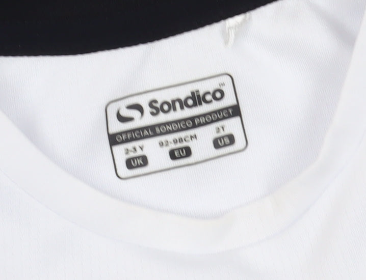 Sondico Boys White T-Shirt 2-3 Years