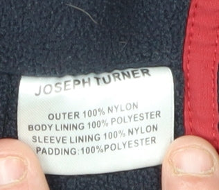 Joseph Turner Men's Blue Puffer Jacket Size L