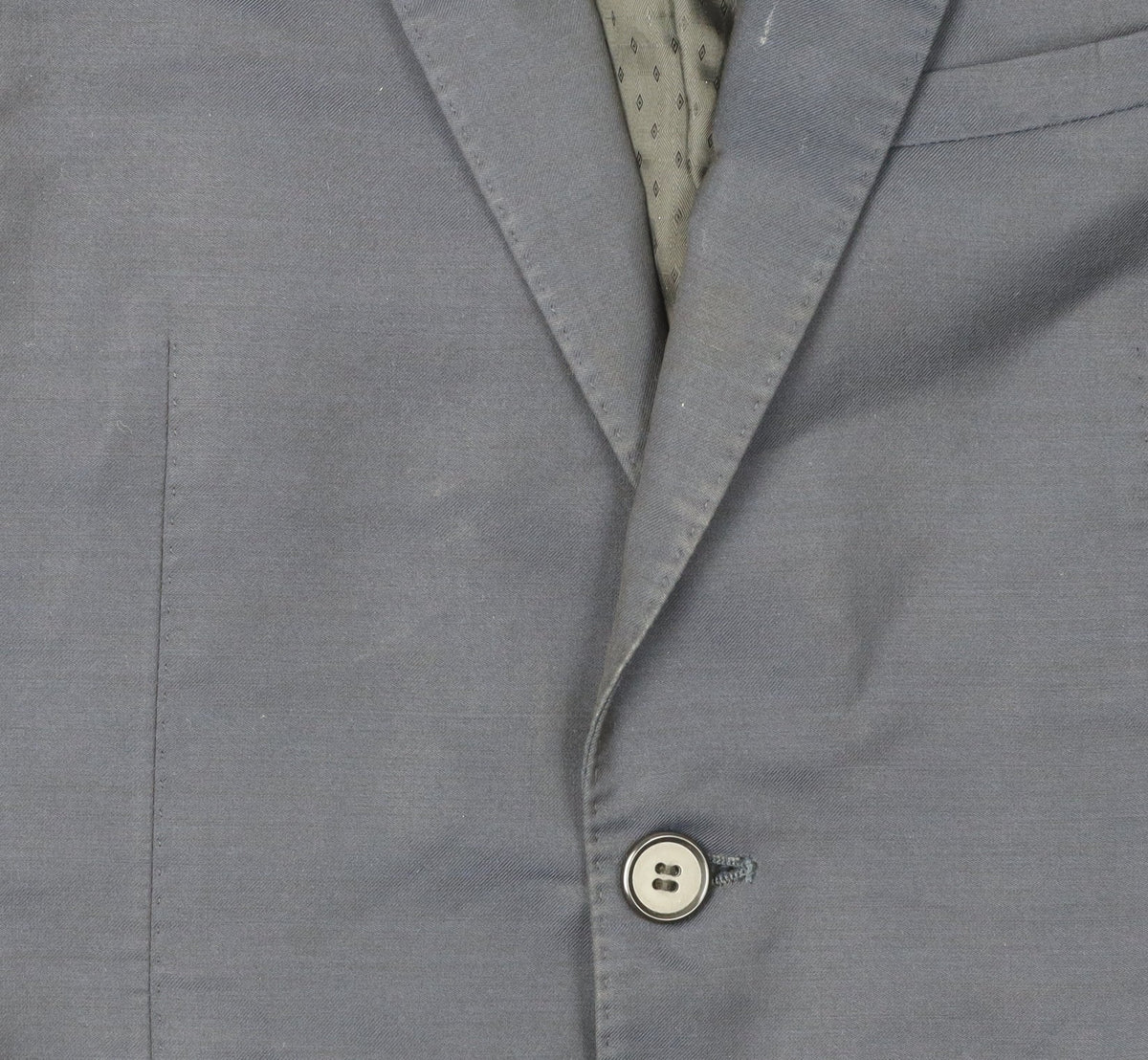 White Label Men's Blue Blazer 36 Short Two-Button
