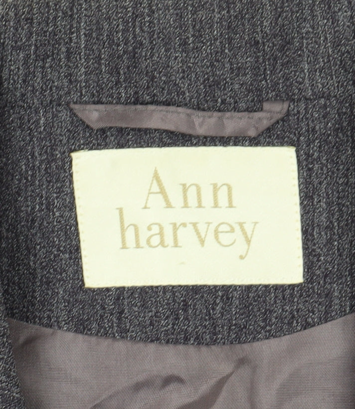 Ann Harvey Women's Grey Overcoat Size 18