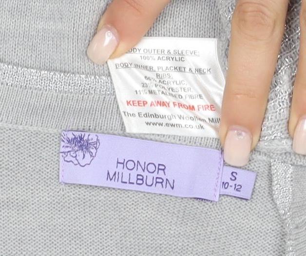 Honor Millburn Women's Grey Cardigan S