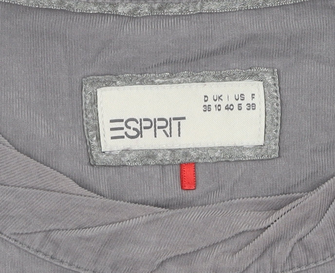 ESPRIT Women's Grey Shift Dress Size 10