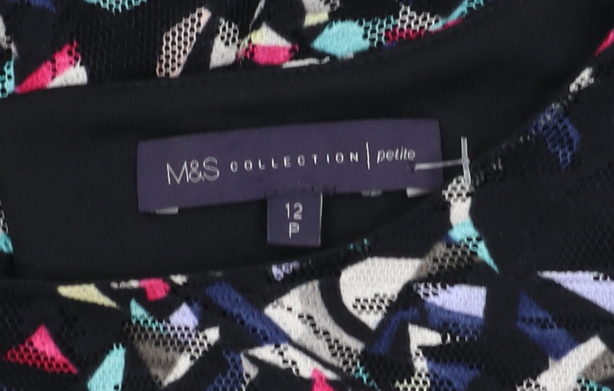 Marks & Spencer Women’s Geometric Size 12 Petite Dress
