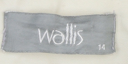 Wallis Women's Ivory Basic Jacket Size 14