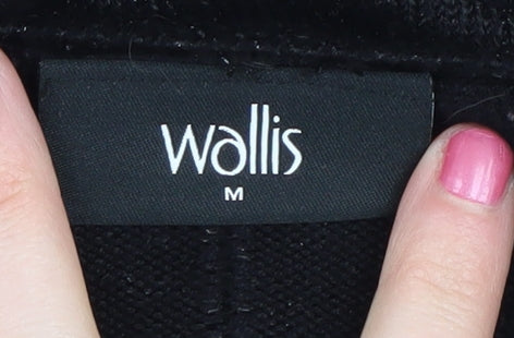 Wallis Women's Black V-Neck Pullover Jumper M