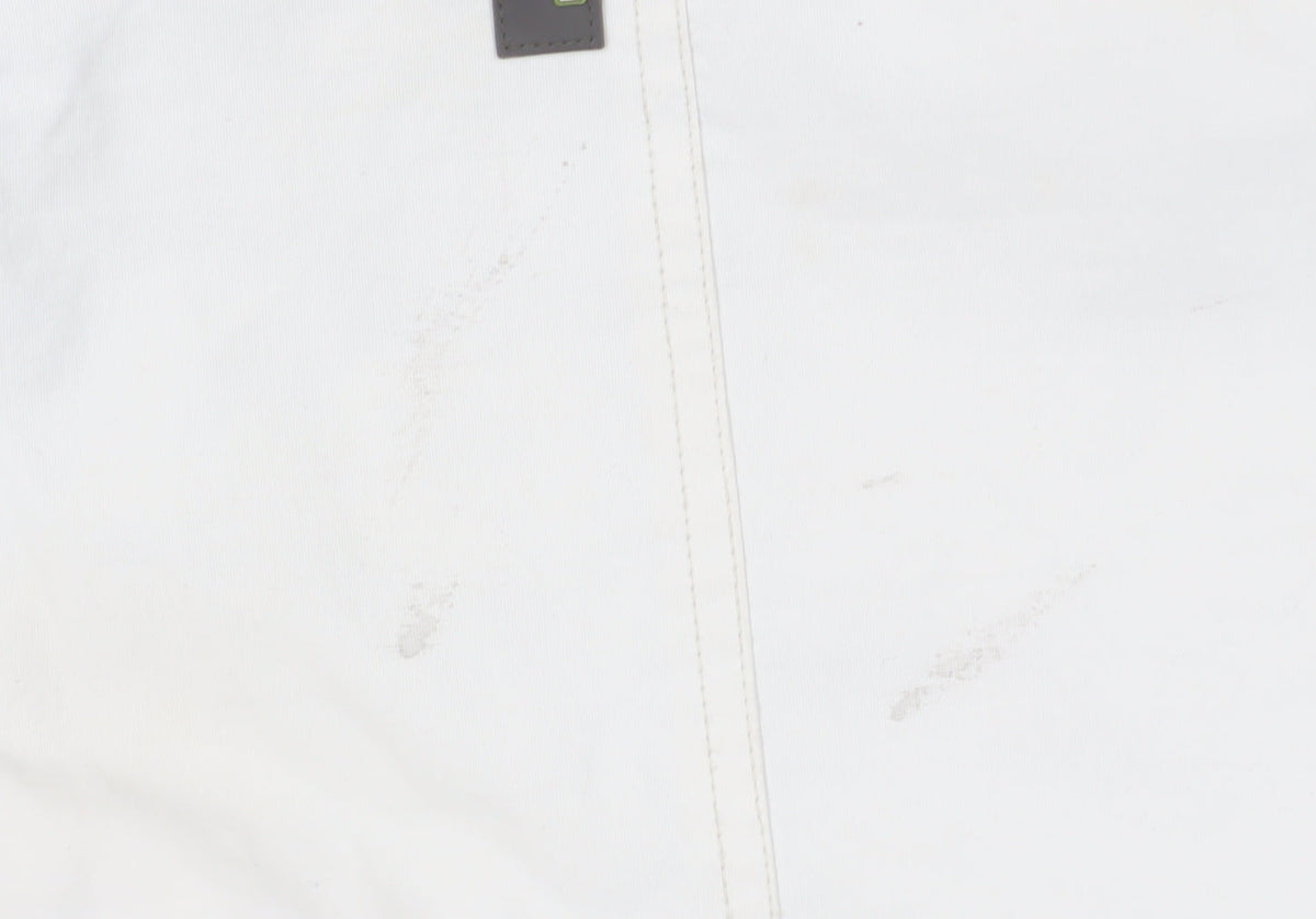 E408 Boys White Cargo Snow Trousers M Winter Ski Activewear