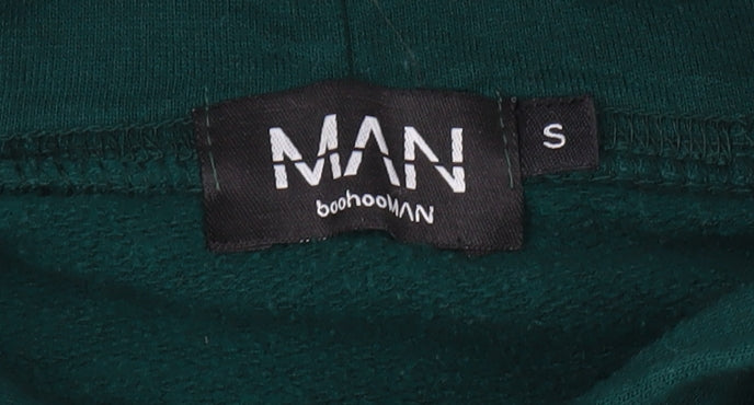 boohooMAN Green Pullover Hoodie Men's S