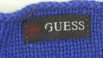 Guess Women's Blue XS Pullover Acrylic Jumper