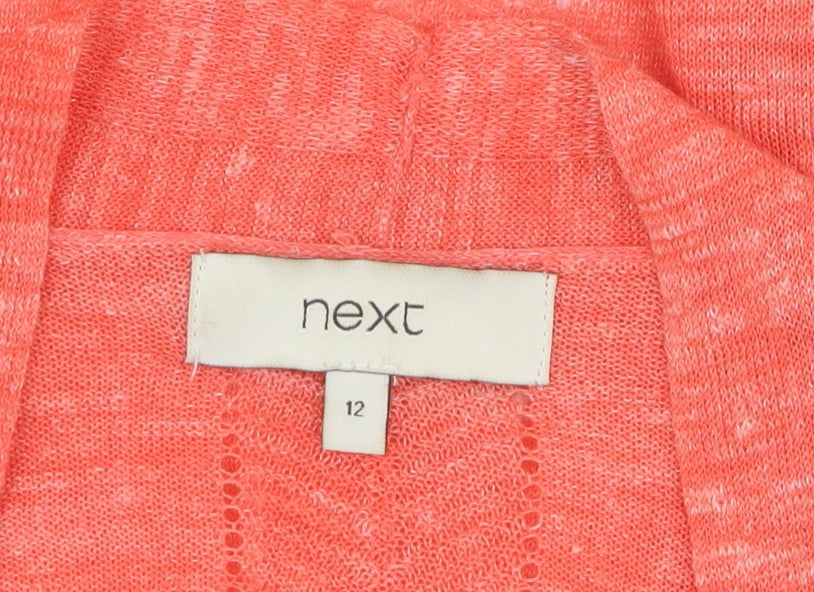 Next Women's Red Cardigan, Size 12, Lightweight, Casual