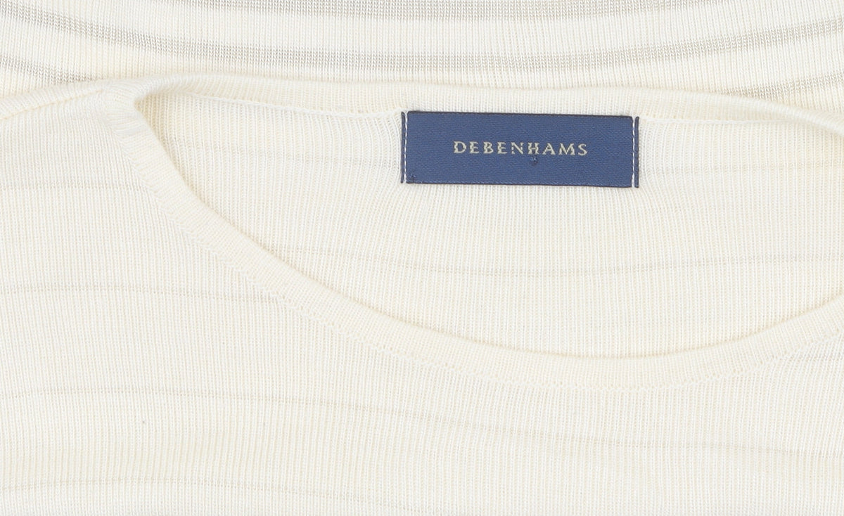 Debenhams Women's Beige Pullover Jumper Size 14