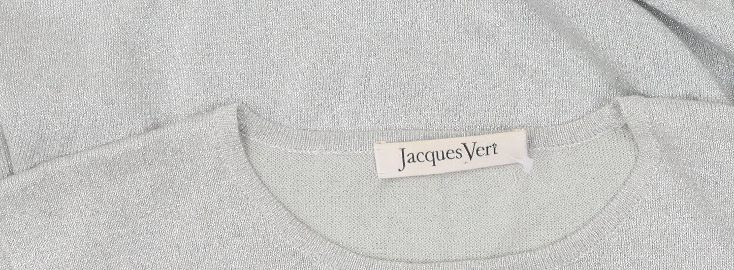 Jacques Vert Women’s Silver Pullover Jumper Size 2