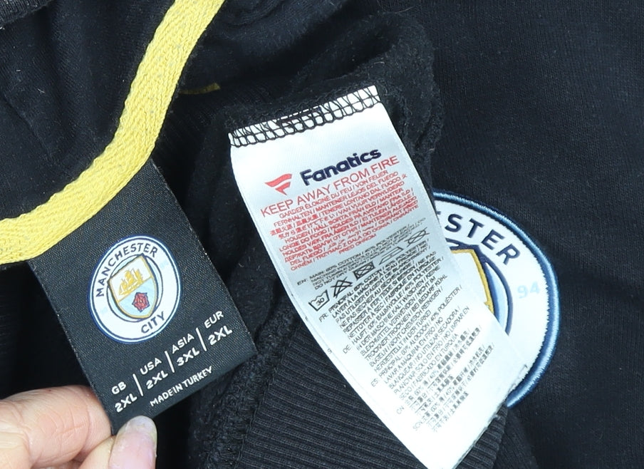 Fanatics Manchester City Black 2XL Full Zip Hoodie