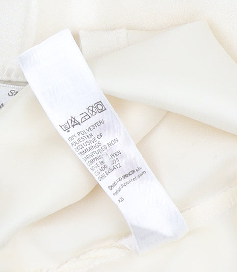 Marks & Spencer Women's Ivory Satin Pyjama Top, Size 20
