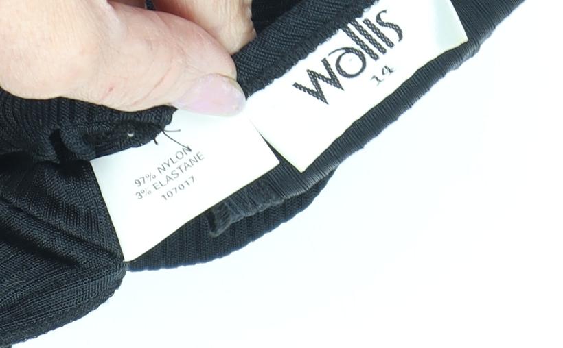 Wallis Women's Black Sleeveless Dress Size 14