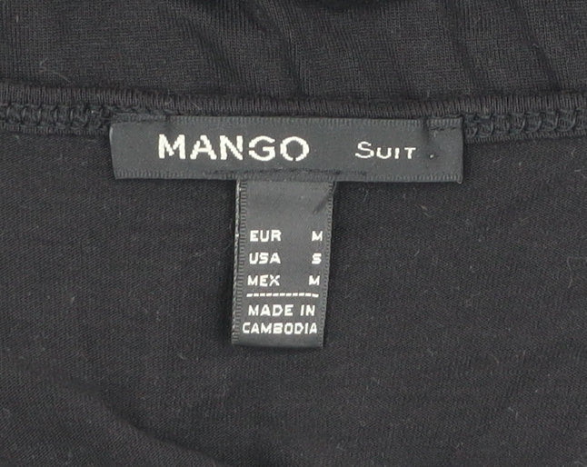 Mango Women's Black Tank Top Size M