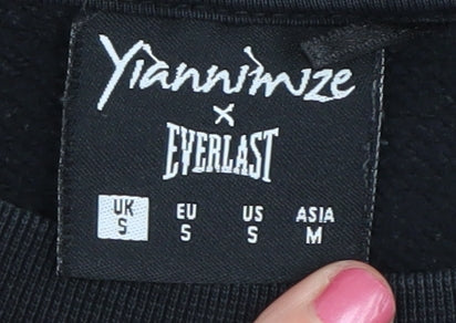 Yiannimize x Everlast Unisex Black S Pullover Sweatshirt