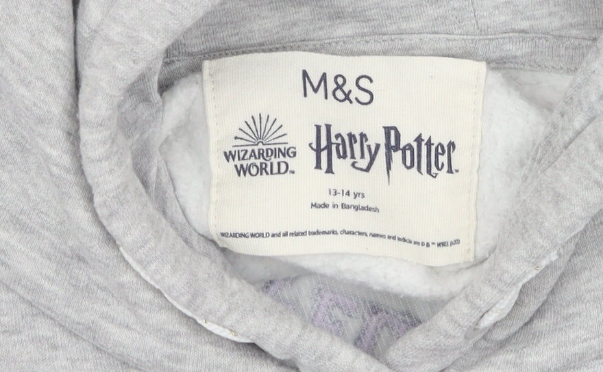 Marks & Spencer Girls' Grey Harry Potter Pullover Hoodie