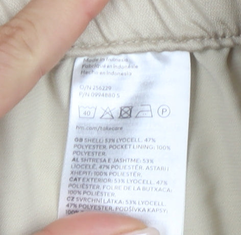 H&M Women’s Beige Capri Trousers Size S