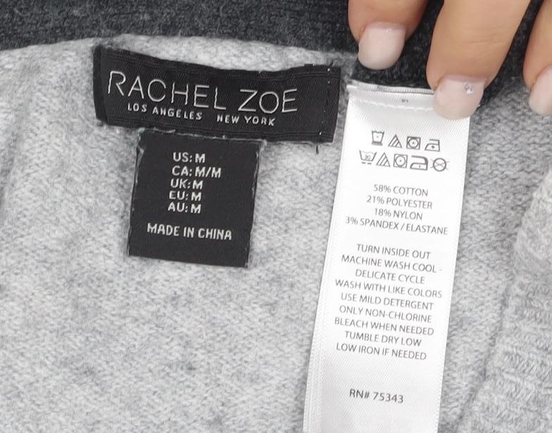 Rachel Zoe Women's Grey Pullover Jumper - M